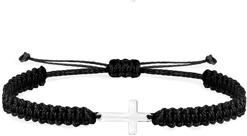 kelistom Handmade String Bracelet for Women Men Simple Red Black Braided Adjustable Charm Bracelets Minimalist Jewelry - Image 1